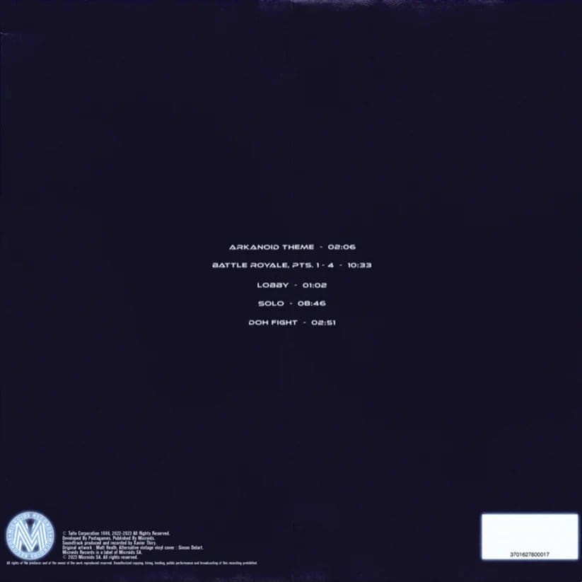Arkanoid Game Soundtrack Vinilo Eternal Battle EP