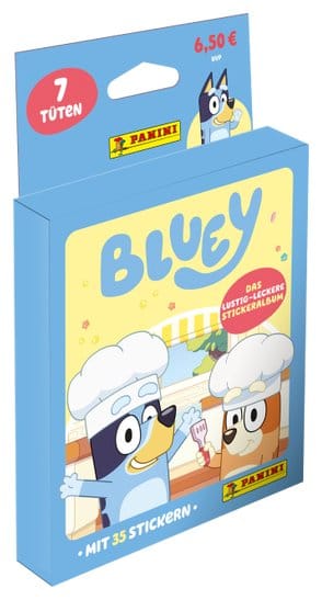 Bluey 2026 Sticker Eco-Blister *Versión Alemana* Frikytopia