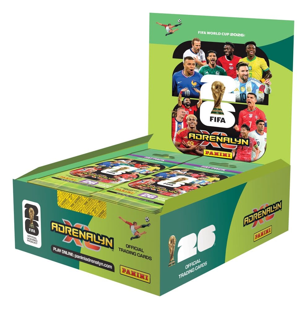 Panini FIFA World Cup 2026 Adrenalyn XL Cartas Coleccionables Expositor Fatpack Box (10) Frikytopia