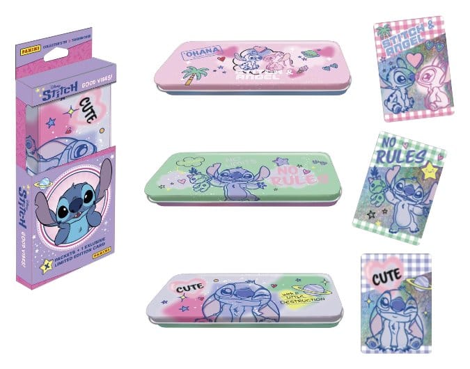 Stitch Cartas Coleccionables Good Vibes Pencil Tin Frikytopia