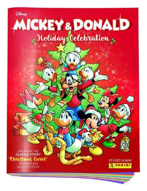 Mickey & Donald Holiday Celebration Sticker & Trading Card Collection Álbum *Edición Alemana*