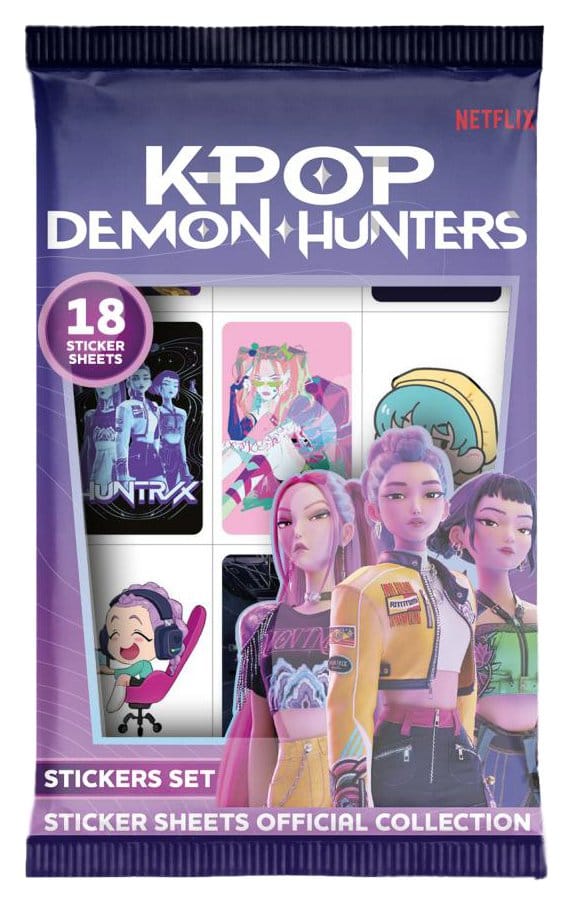 KPop Demon Hunters Expositor de hojas de pegatinas Display (18)