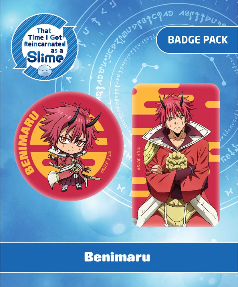 That Time I Got Reincarnated as a Slime Pack de Chapas Benimaru Frikytopia