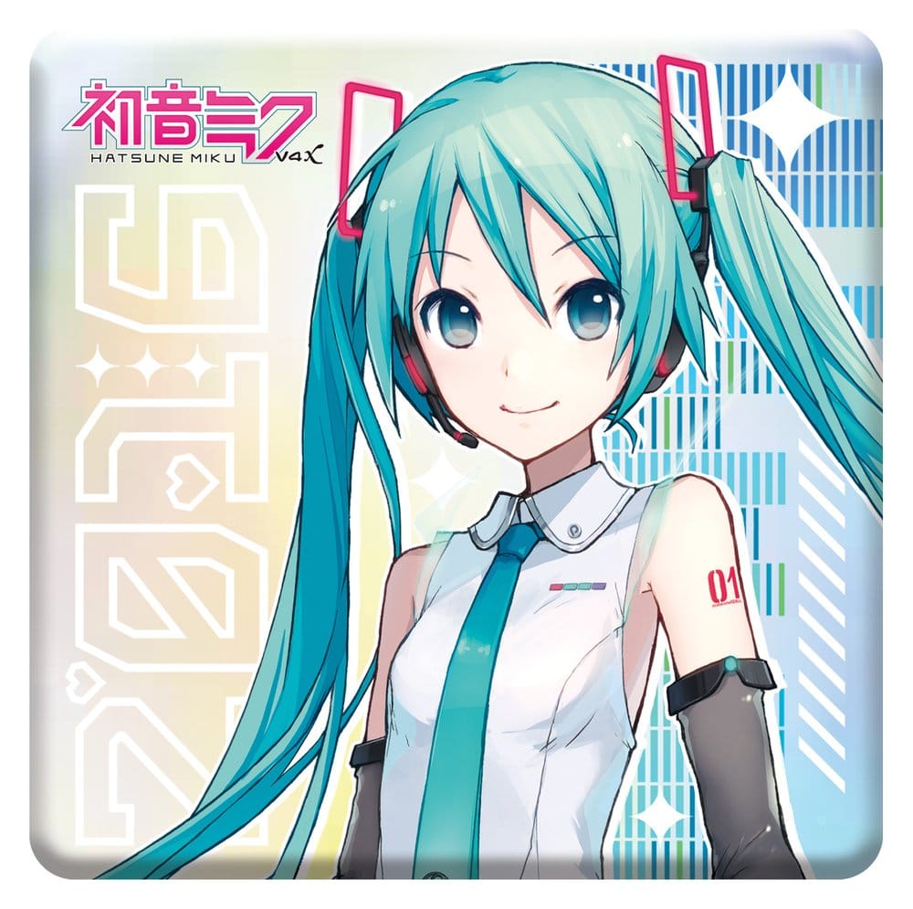 Hatsune Miku Holographic Insignia V4X 10th Anniversary Rainbow Limited Edition 8 cm Frikytopia