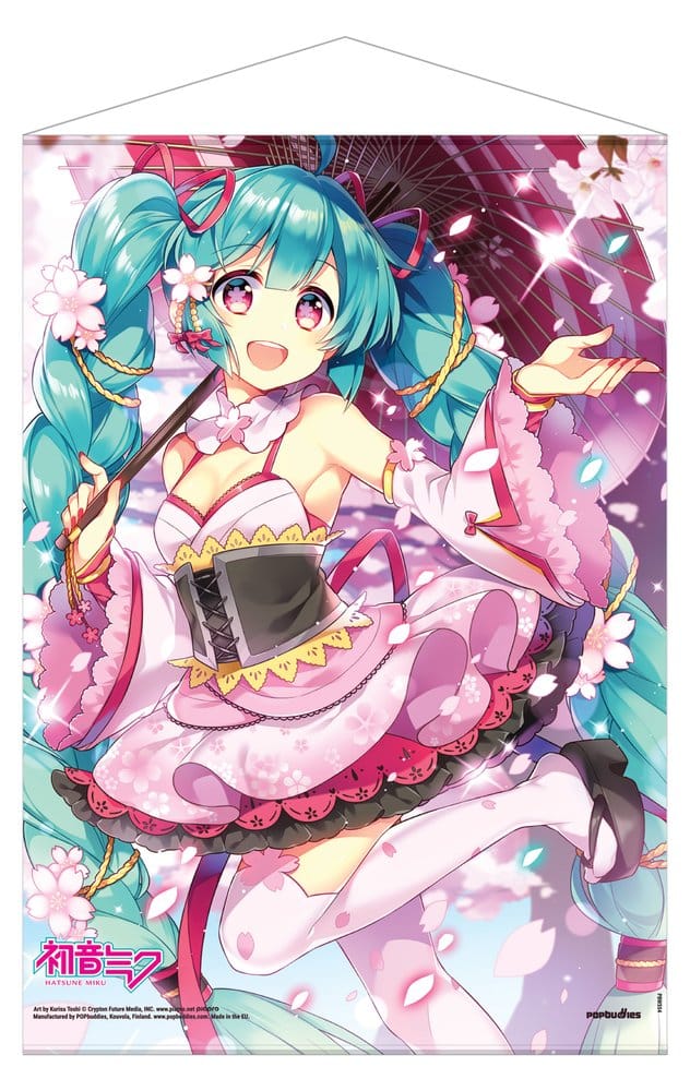 Hatsune Miku Póster Tela Hanami 50 x 70 cm