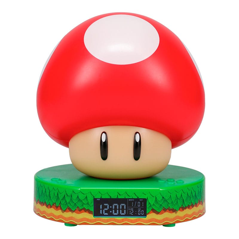 Super Mario despertador con luz Super Mushroom