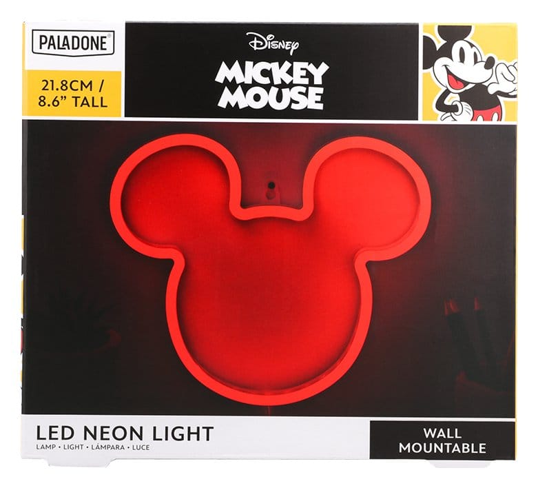 Luz neón paladone mickey mouse