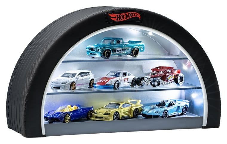 Hot Wheels Vitrina Iluminada en Forma de Neumático