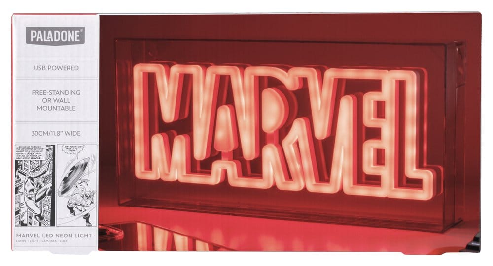 Lámpara paladone marvel logo led neon light