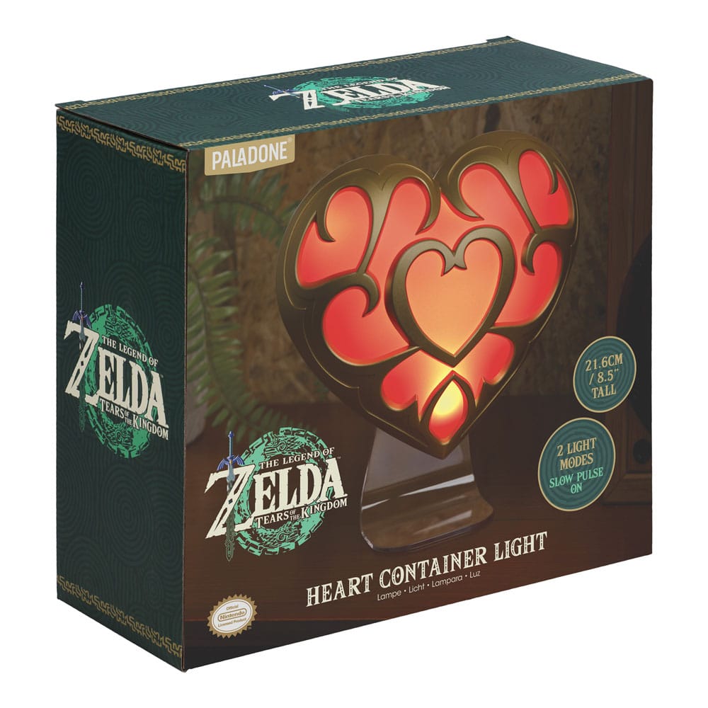 The Legend of Zelda: Tears of the Kingdom Lámpara Contenedor de corazón 22 cm