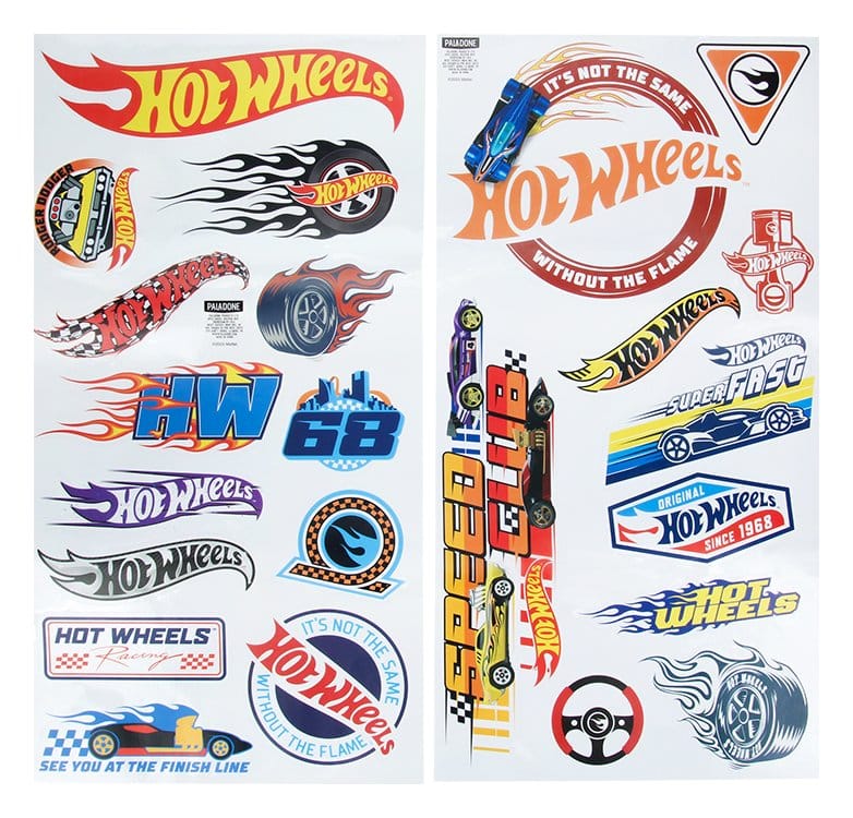 Hot Wheels Set de Pegatinas de Pared Frikytopia