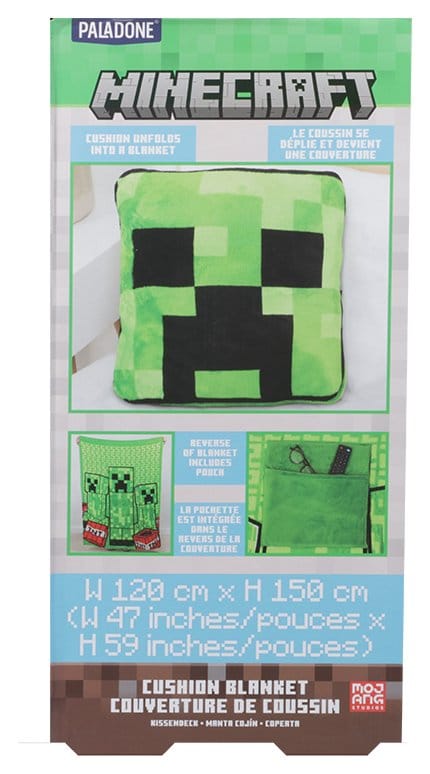 Minecraft Manta Cojín Creeper 2-in-1 Foldable 150 cm