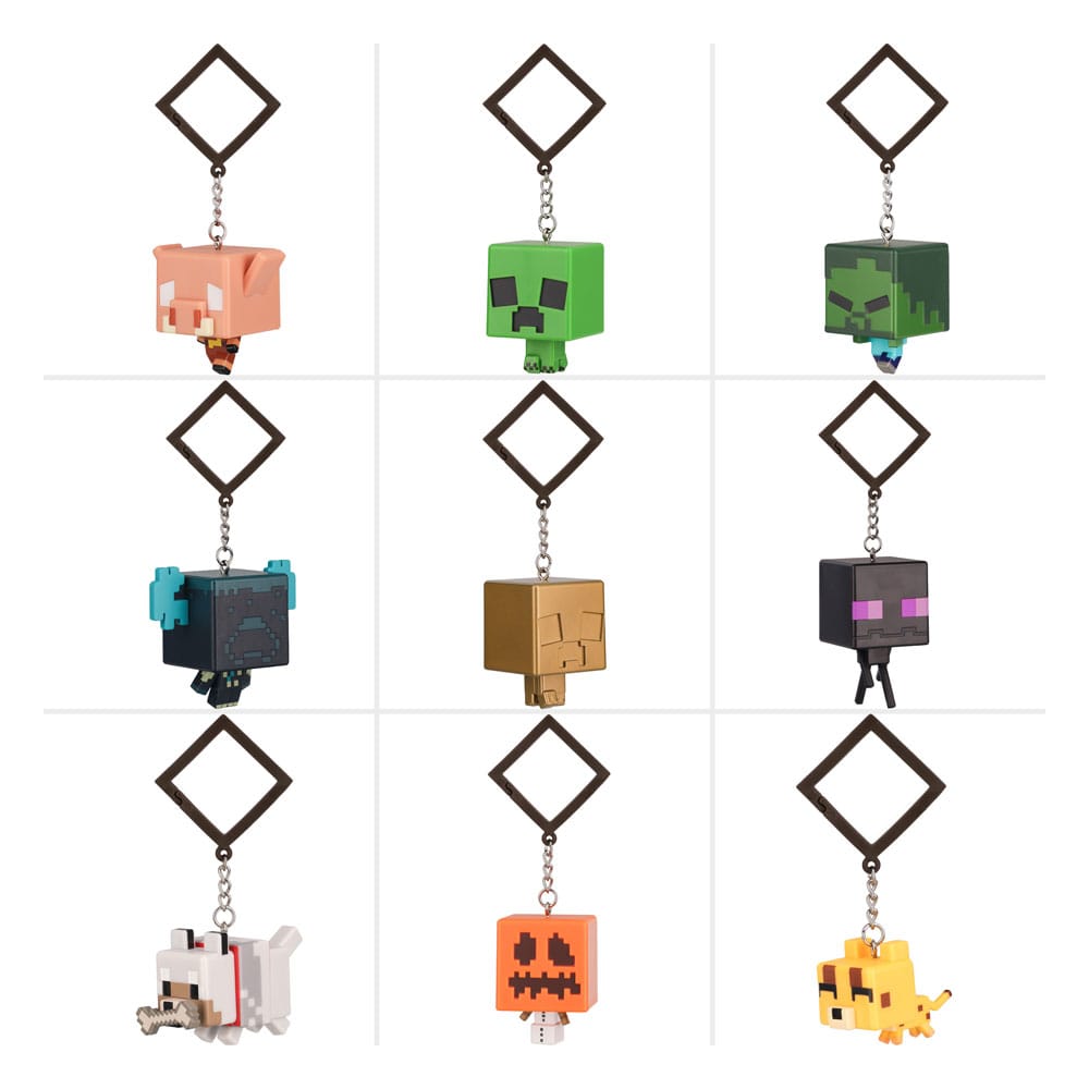 Minecraft Colgantes para maletas Mystery Bags Series 3 Exspositor (24) Frikytopia
