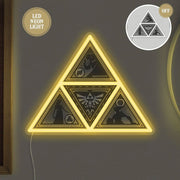 The Legend of Zelda Lámpara de Pared Triforce 22 x 25 cm