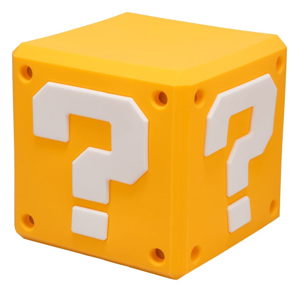 Super Mario SquishyGlo Lámpara Question Block Rechargeable 13 cm Frikytopia