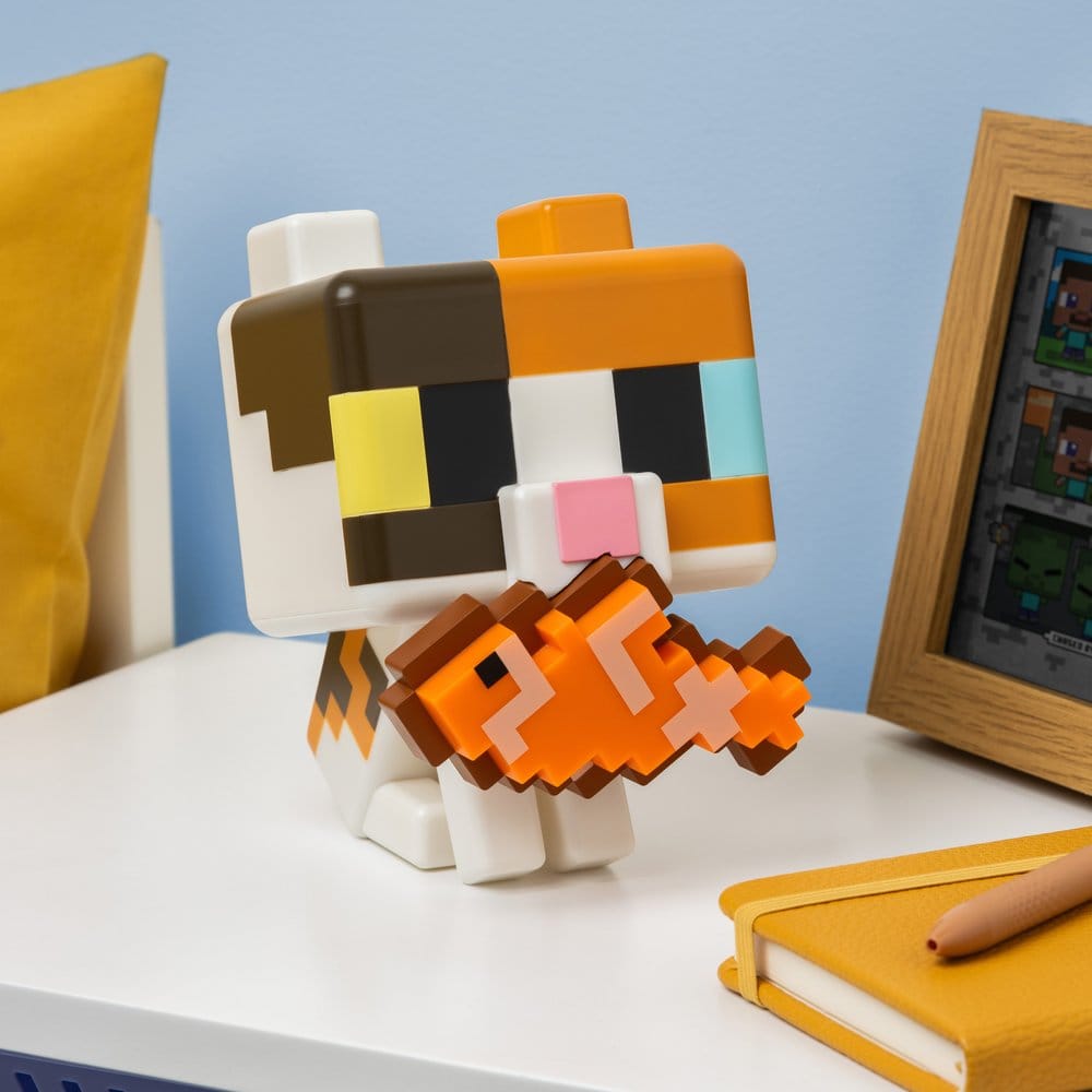Minecraft Lámpara GloBuddies Cat 15 cm