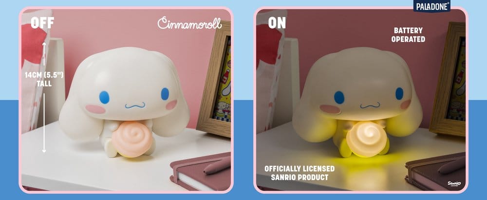Sanrio Lámpara GloBuddies Cinnamoroll 14 cm