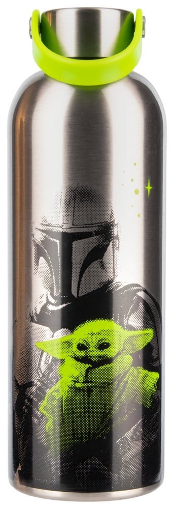 The Mandalorian Botella de agua de metal Mandalorian & Grogu