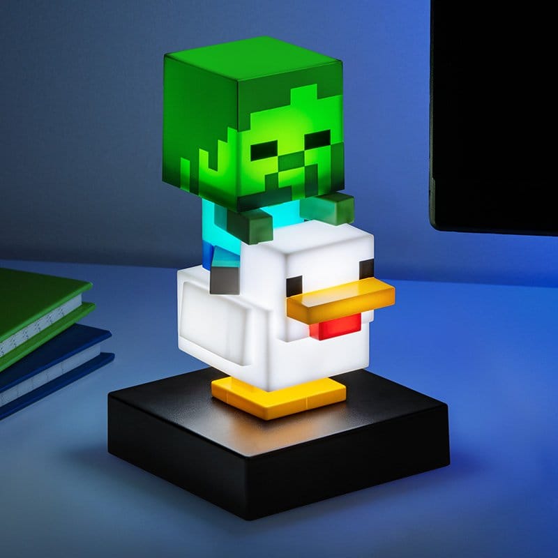 Minecraft Lámpara Icon Chicken Jockey 13 cm