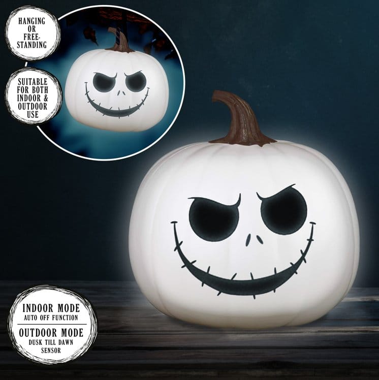 Pesadilla antes de Navidad Lámpara Jack Skellington Linterna de Calabaza 20 cm