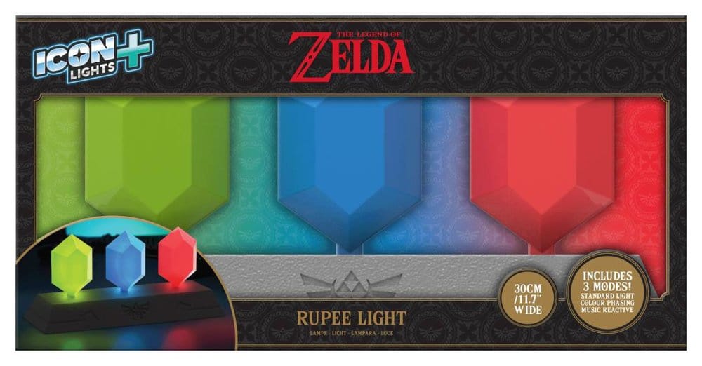 The Legend of Zelda Lámpara Icon Light Plus Rupee 30 cm