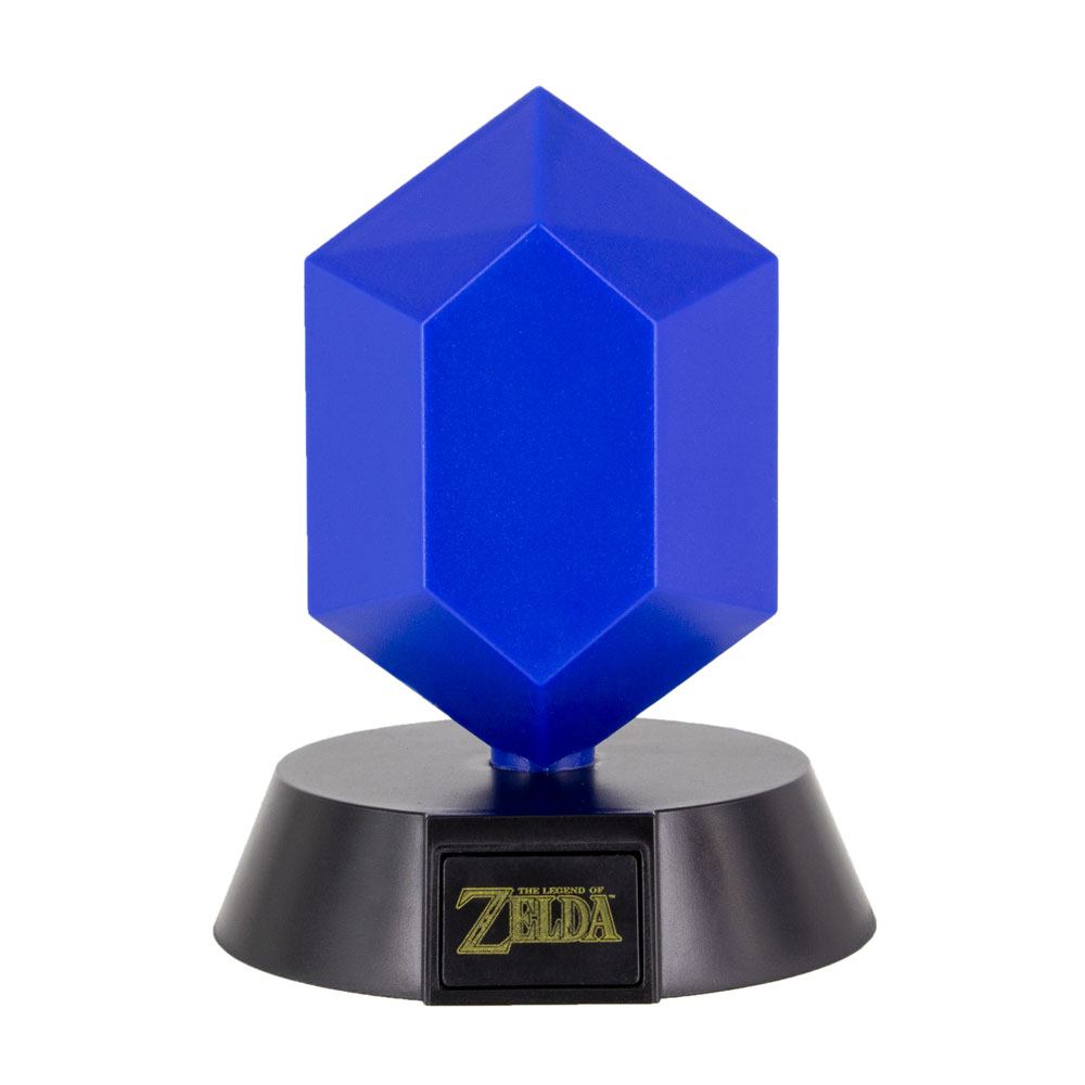The Legend of Zelda Bros lámpara 3D Icon Blue Rupee 10 cm Frikytopia