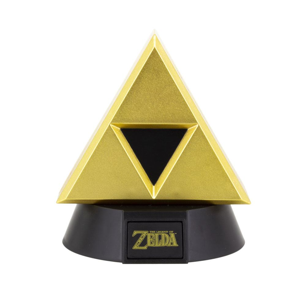 The Legend of Zelda Bros lámpara 3D Icon Gold Triforce 10 cm Frikytopia