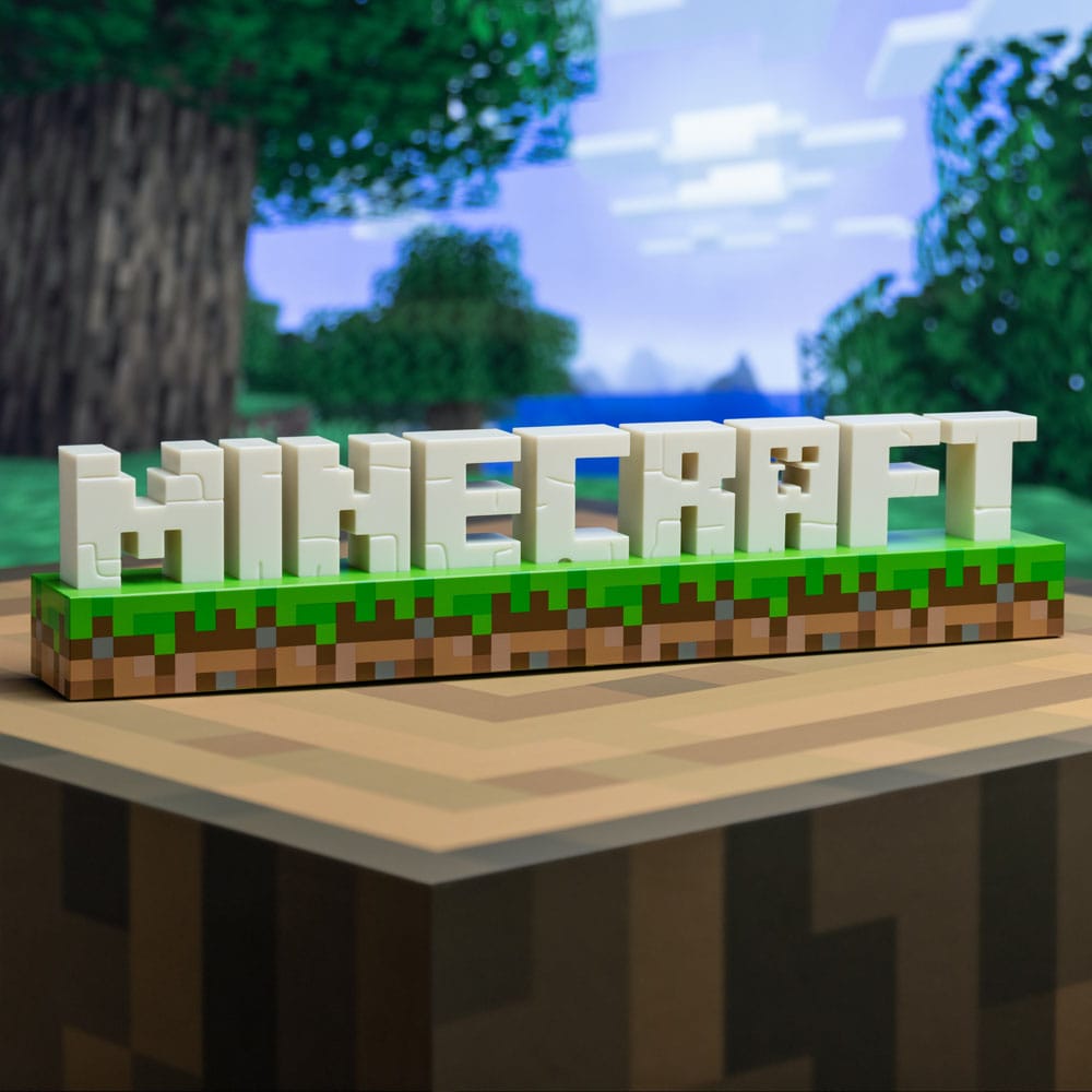Minecraft Lampara Logo 41 cm