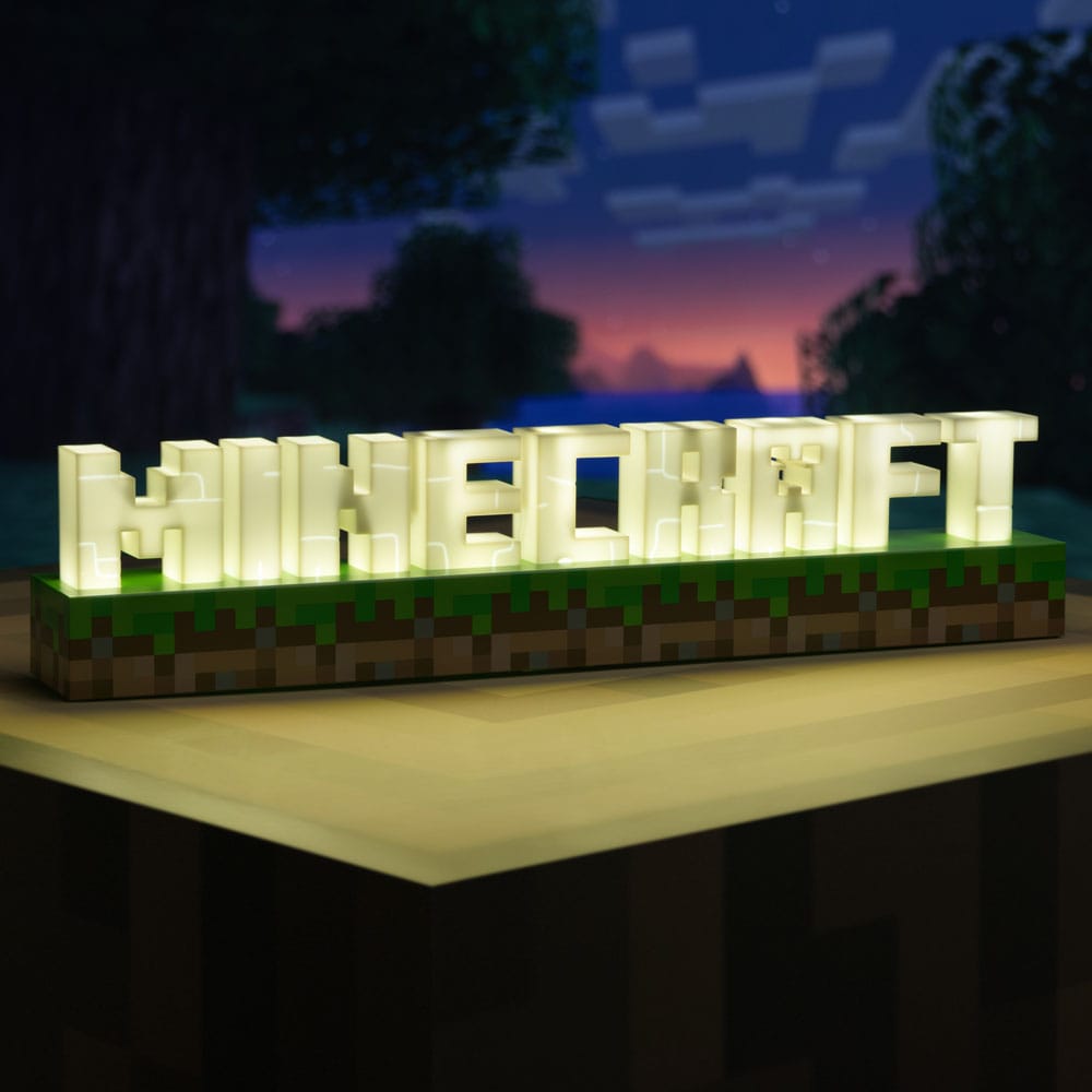 Minecraft Lampara Logo 41 cm