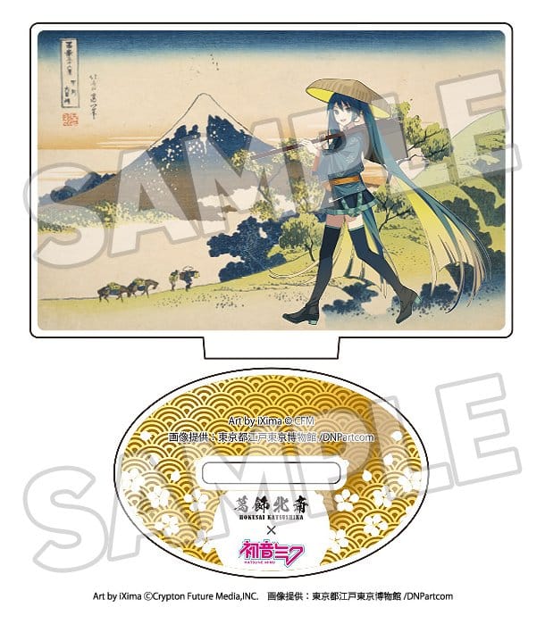 Katsushika Hokusai x Hatsune Miku Figuras acrílico 5 cm Cajas Sorpresa Surtido (8)