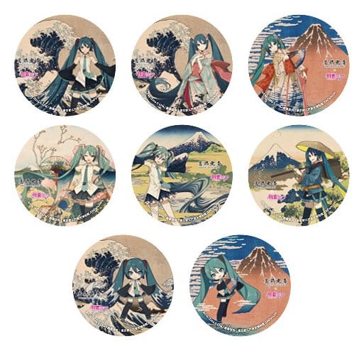 Katsushika Hokusai x Hatsune Miku Chapas 6 cm Cajas Sorpresa Surtido (8) Frikytopia