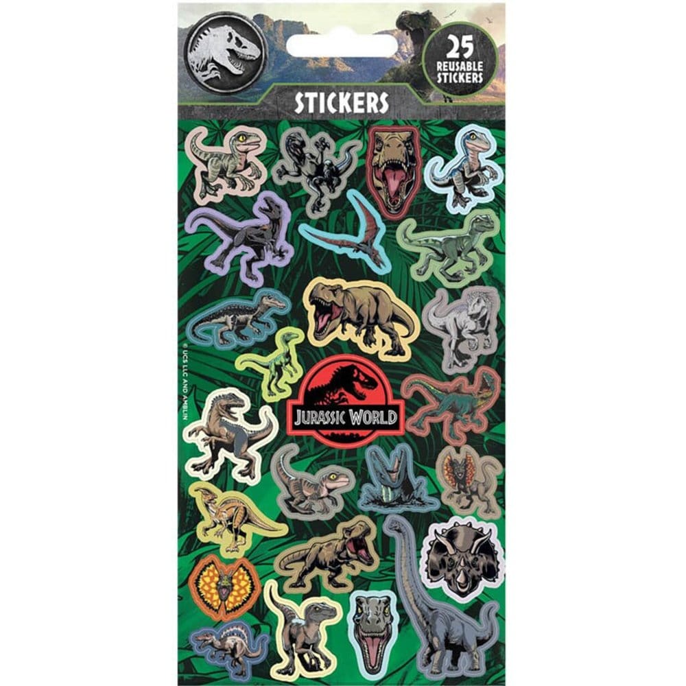 Jurassic World Pegatina Pack (25) Frikytopia