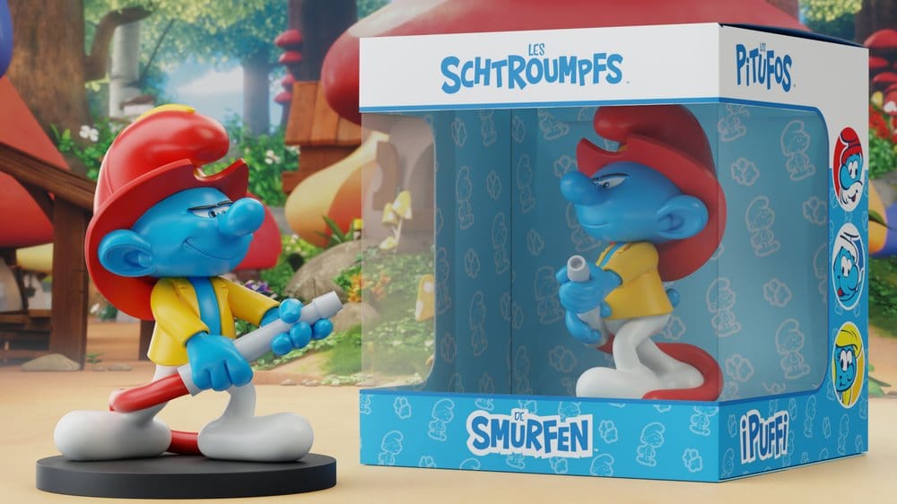 SMURFS FIREMAN RESIN Figura