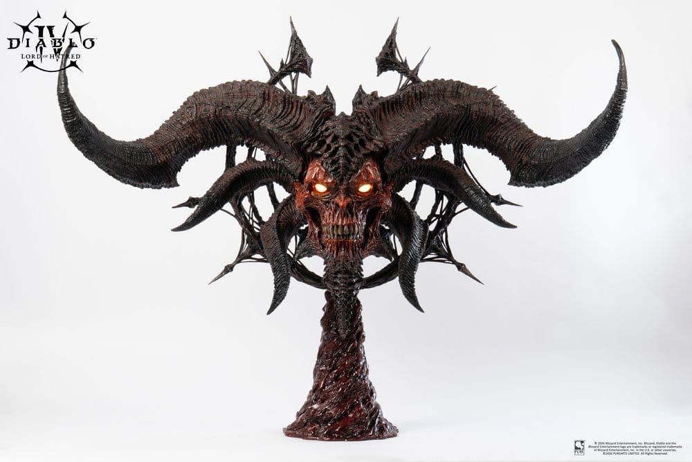 Diablo IV Réplica 1/1 Scale Art Mask Lord of Hatred Mephisto 94 cm Frikytopia