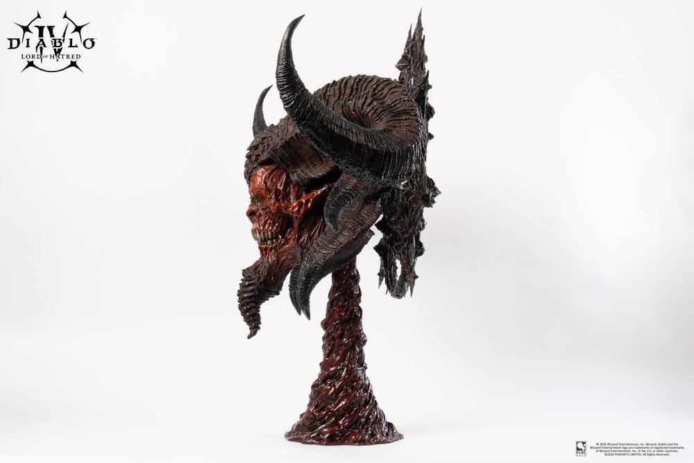 Diablo IV Réplica 1/1 Scale Art Mask Lord of Hatred Mephisto 94 cm