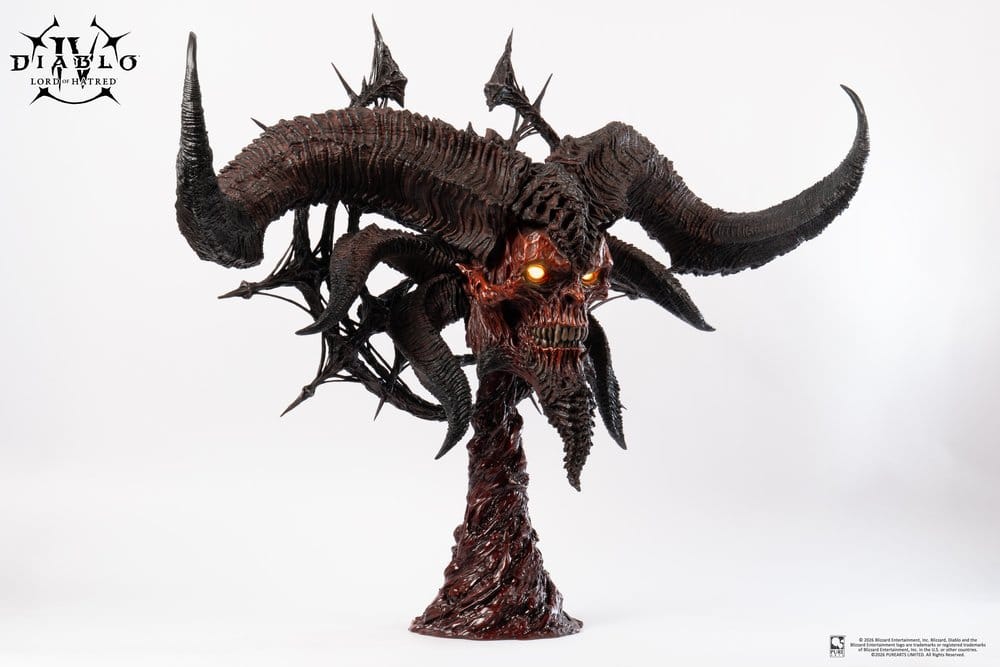 Diablo IV Réplica 1/1 Scale Art Mask Lord of Hatred Mephisto 94 cm