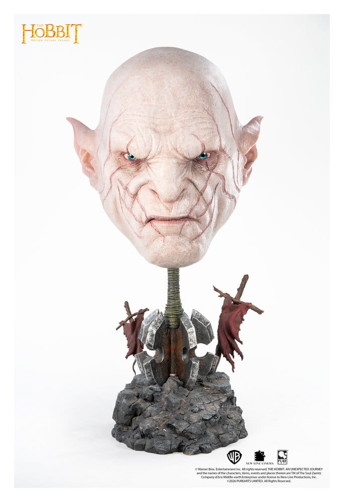 El Señor de los Anillos Réplica 1/1 Art Mask Azog 54 cm Frikytopia