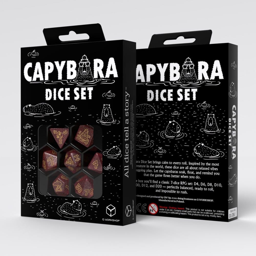 Capybara Set de 7 Dados Chillo