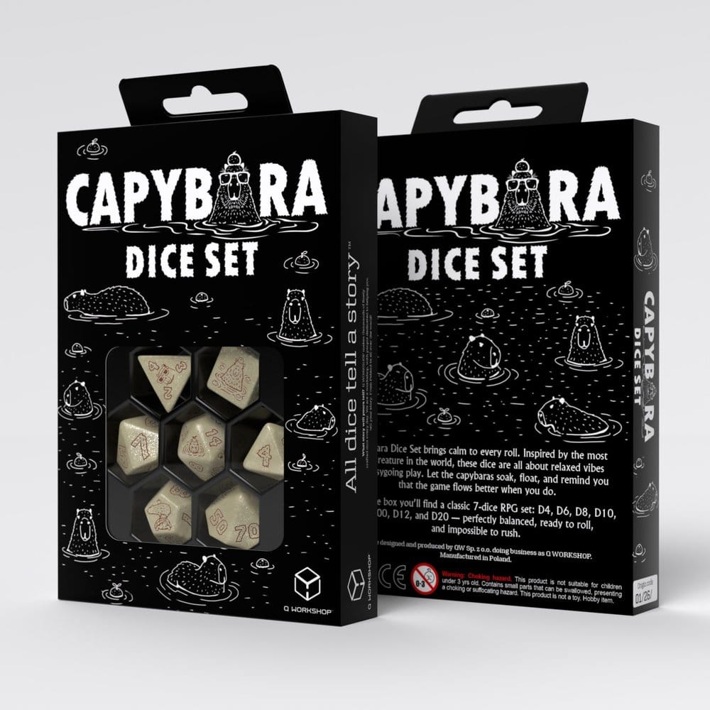 Capybara Set de 7 Dados Sleepie