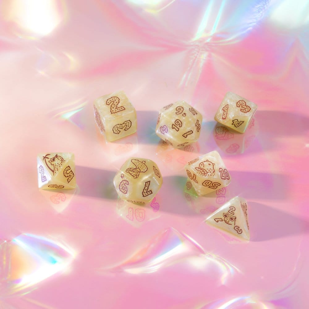Capybara Set de 7 Dados Sleepie