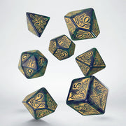 Call of Cthulhu 7th Edition Set de 7 Dados Blue-green & Gold