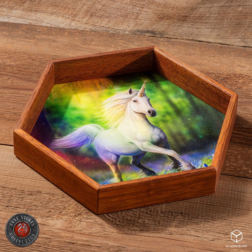 Anne Stokes Bandeja para dados Chase The Rainbow 20 cm Frikytopia