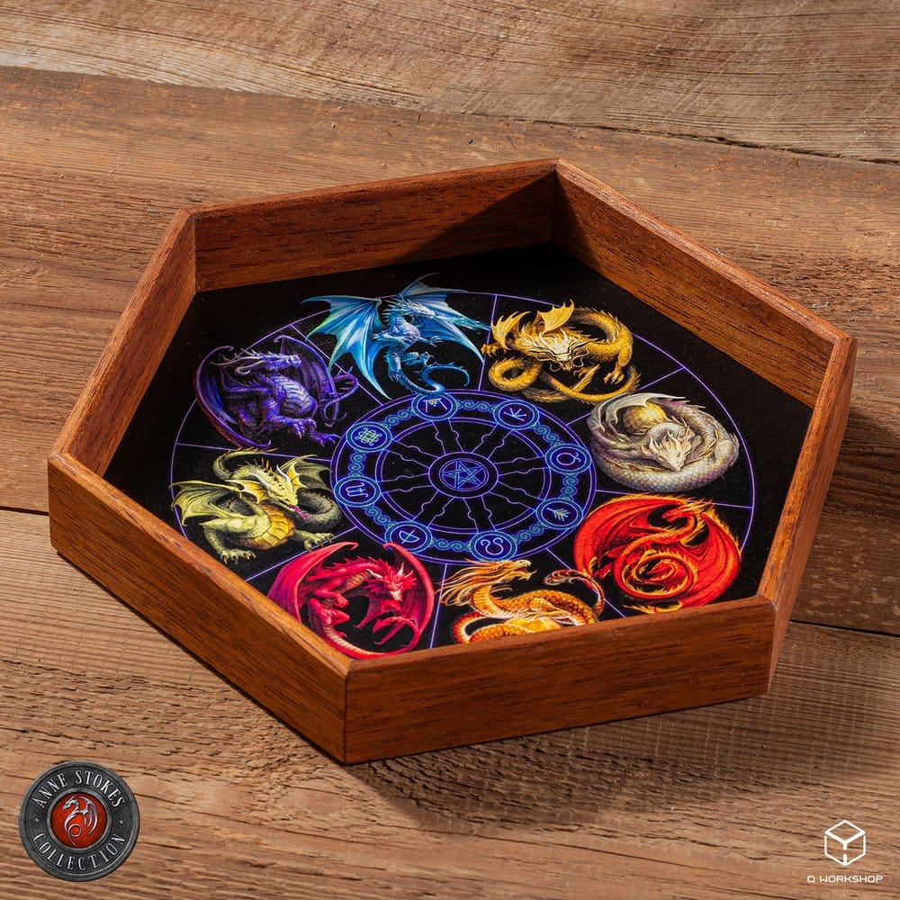 Anne Stokes Bandeja para dados Dragons of the Sabbats 20 cm Frikytopia