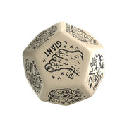 Viridian Jumbo dado Monster Generator Die D12 Beige
