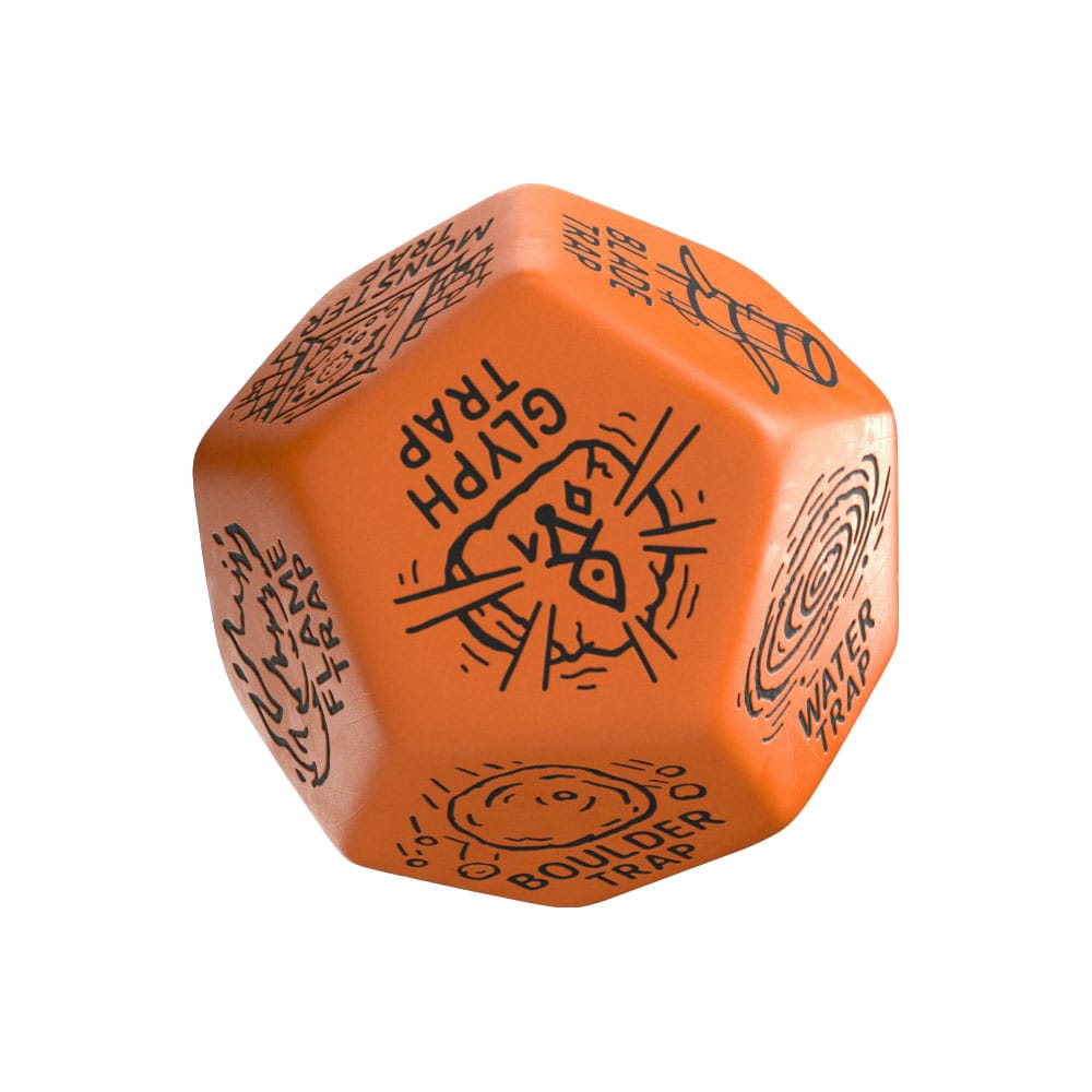 Viridian Jumbo dado Trap Generator Die D12 Naranja Frikytopia