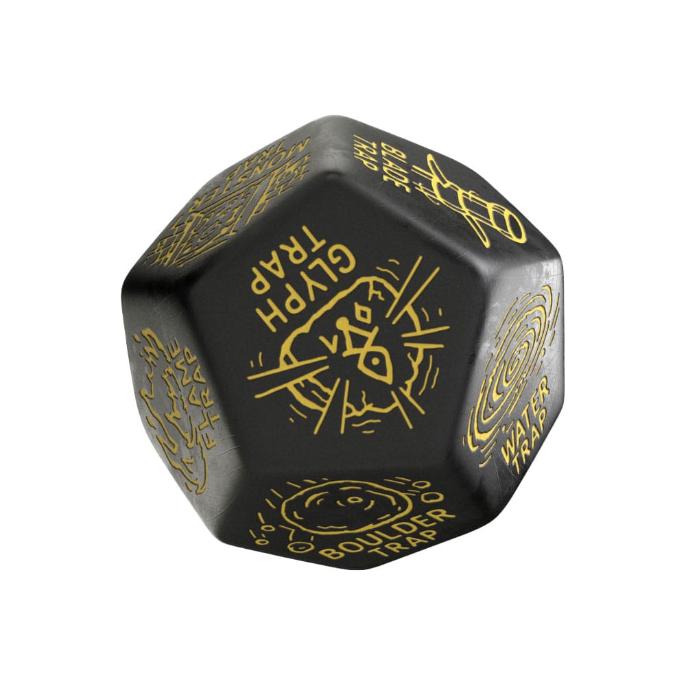Viridian Jumbo dado Trap Generator Die D12 Negro Frikytopia