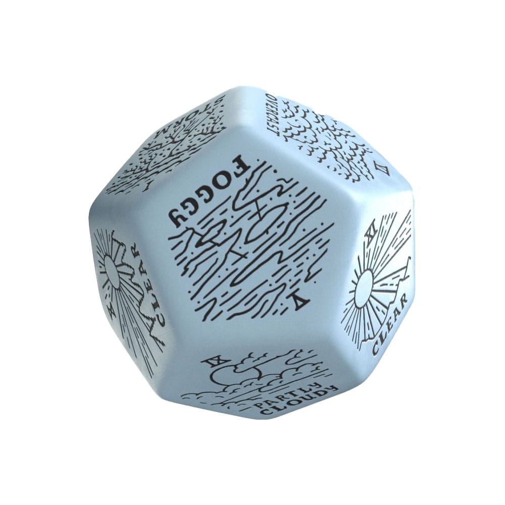 Viridian Jumbo dado Weather Generator Die D12 Azul Frikytopia