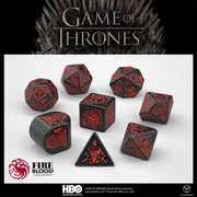 Juego de Tronos Pack de Dados Targaryen (8)