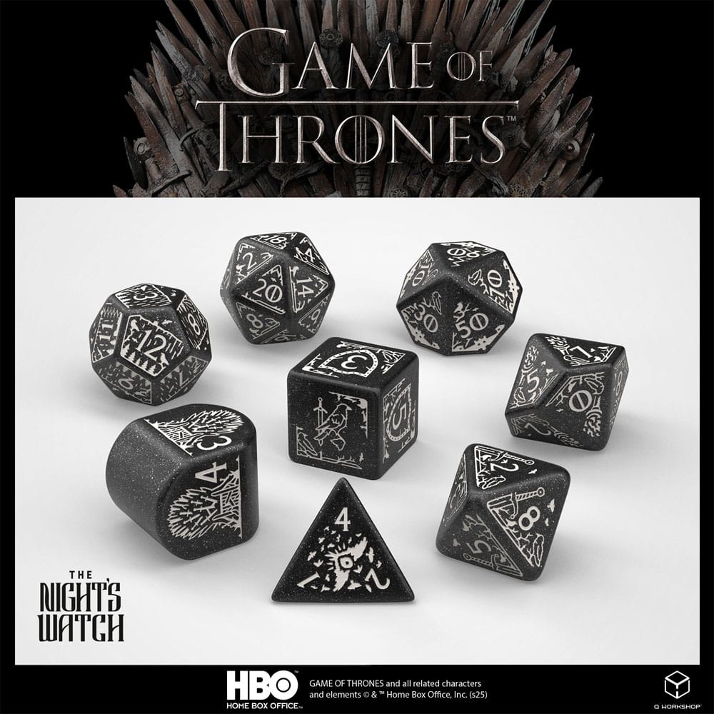 Juego de Tronos Pack de Dados Night's Watch (8) Frikytopia