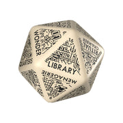 Viridian Jumbo dado Dungeon Room Generator D20 Beige